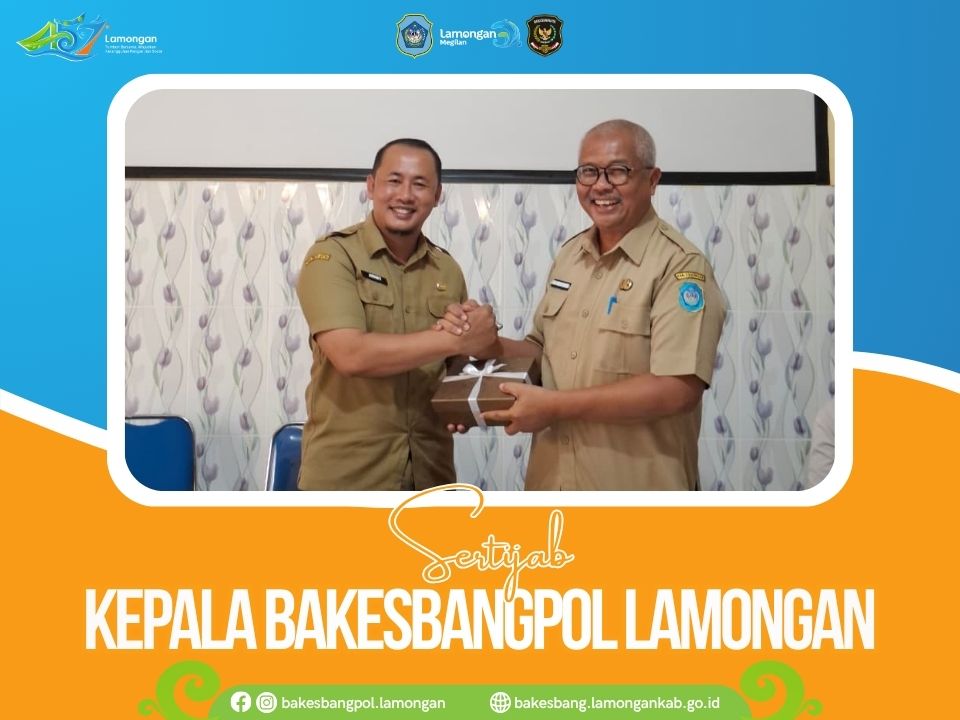 Foto: Sertijab Kepala Bakesbangpol Lamongan, Pererat Keharmonisan Antarpegawai