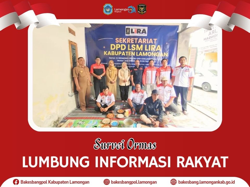 Foto: Survei Ormas DPD Lumbung Informasi Rakyat Kabupaten Lamongan