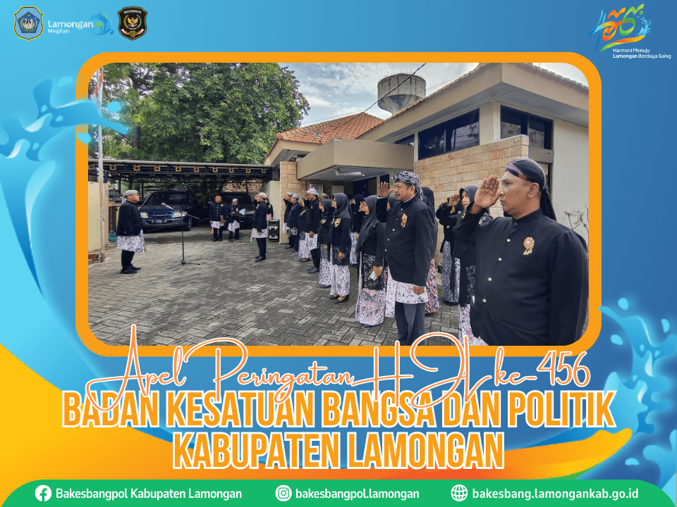 Bakesbangpol Lamongan Gelar Apel HJL ke-456