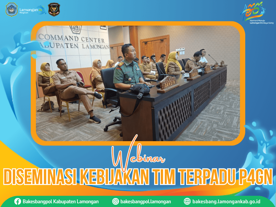 Bakesbangpol Ikuti Webinar Diseminasi Kebijakan Tim Terpadu P4GN