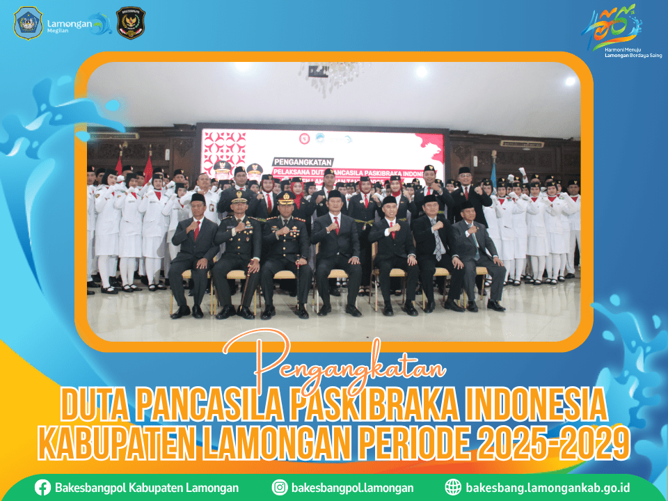 Pelaksana Duta Pancasila Paskibraka Indonesia Kabupaten Lamongan Masa Bakti 2025–2029 Resmi Diangkat