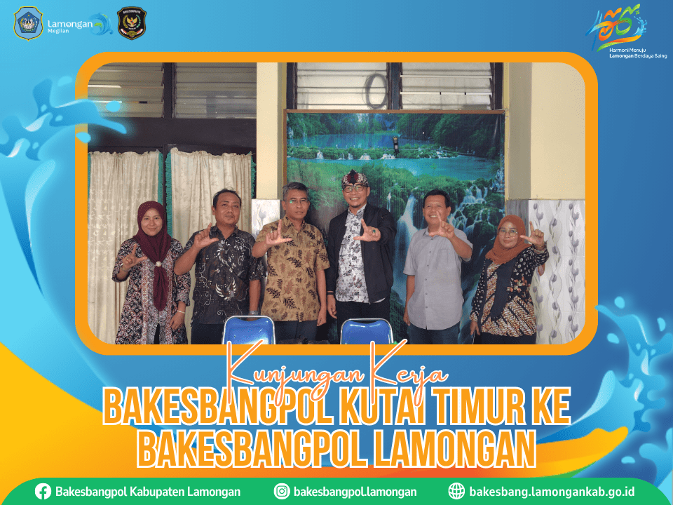 Bakesbangpol Lamongan Terima Kunjungan Kepala Bakesbangpol Kutai Timur