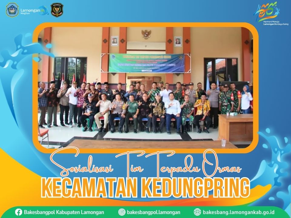 Foto: Sosialisasi Tim Terpadu Pengawasan Ormas di Kecamatan Kedungpring