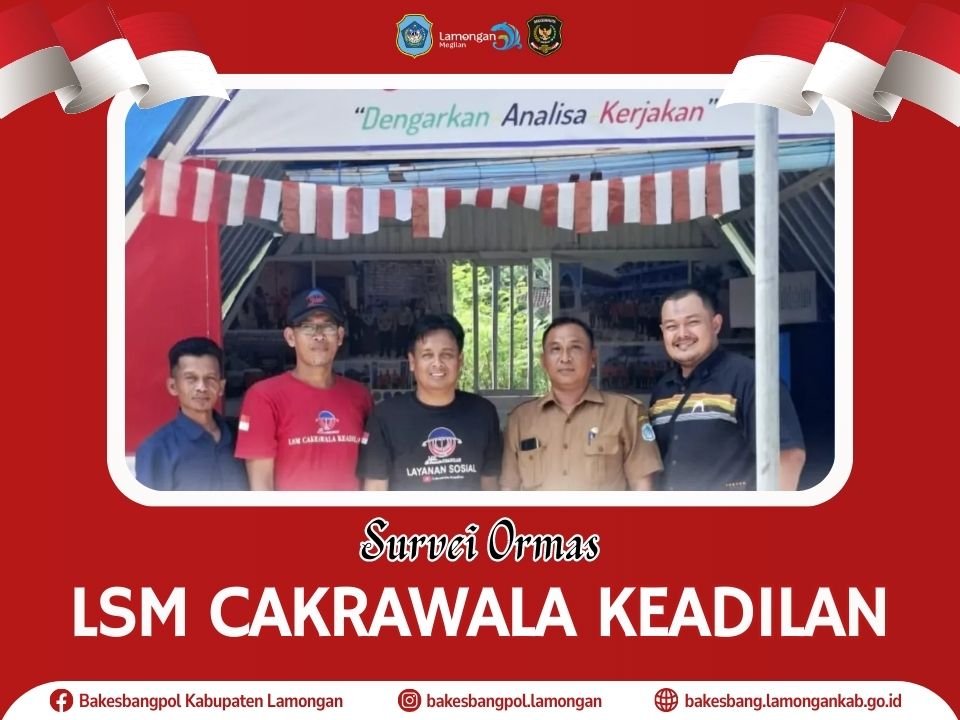 Foto: Bakesbangpol Lamongan Survei LSM Cakrawala Keadilan
