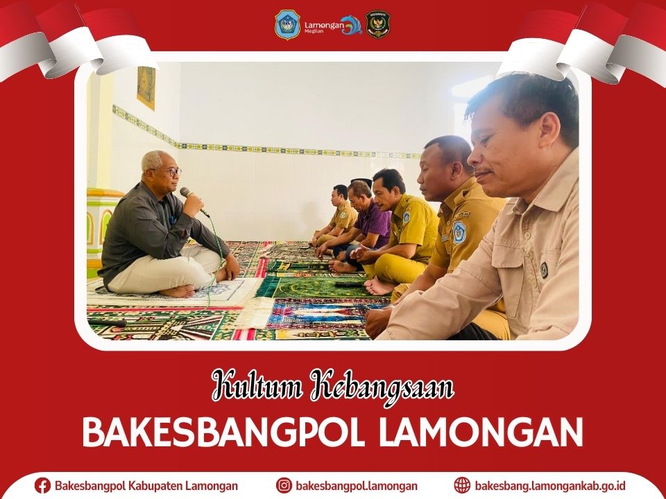 Foto: Kultum Kebangsaan Bakesbangpol Lamongan, Tata Ketakwaan Diri Melalui Ramadan