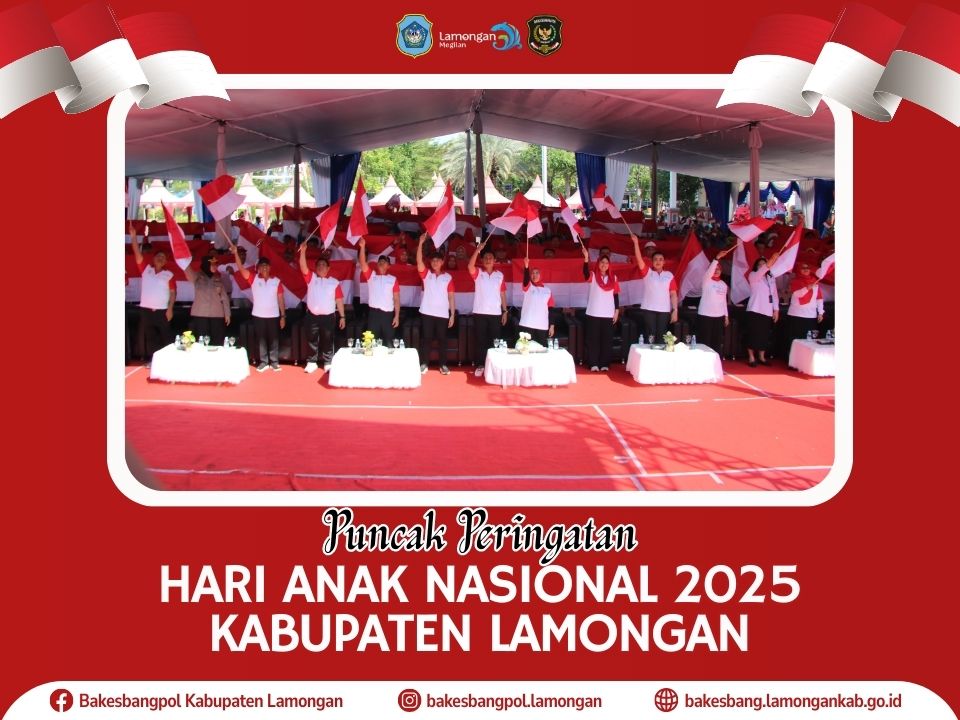 Foto: Puncak Peringatan Hari Anak Nasional 2025 di Lamongan