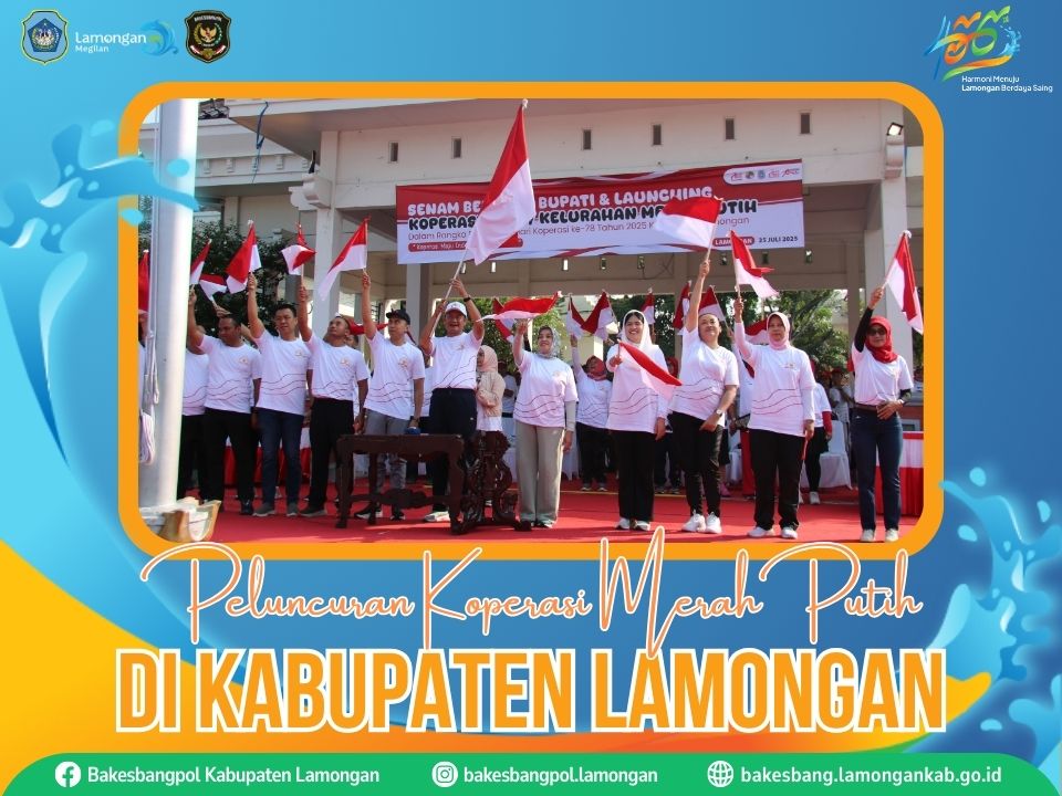 Foto: Bupati Lamongan Luncurkan Koperasi Merah Putih