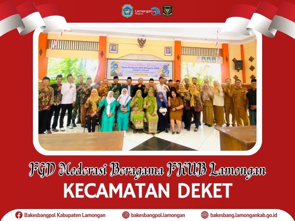 Foto: FKUB Lamongan Gelar FGD Moderasi Beragama di Kecamatan Deket