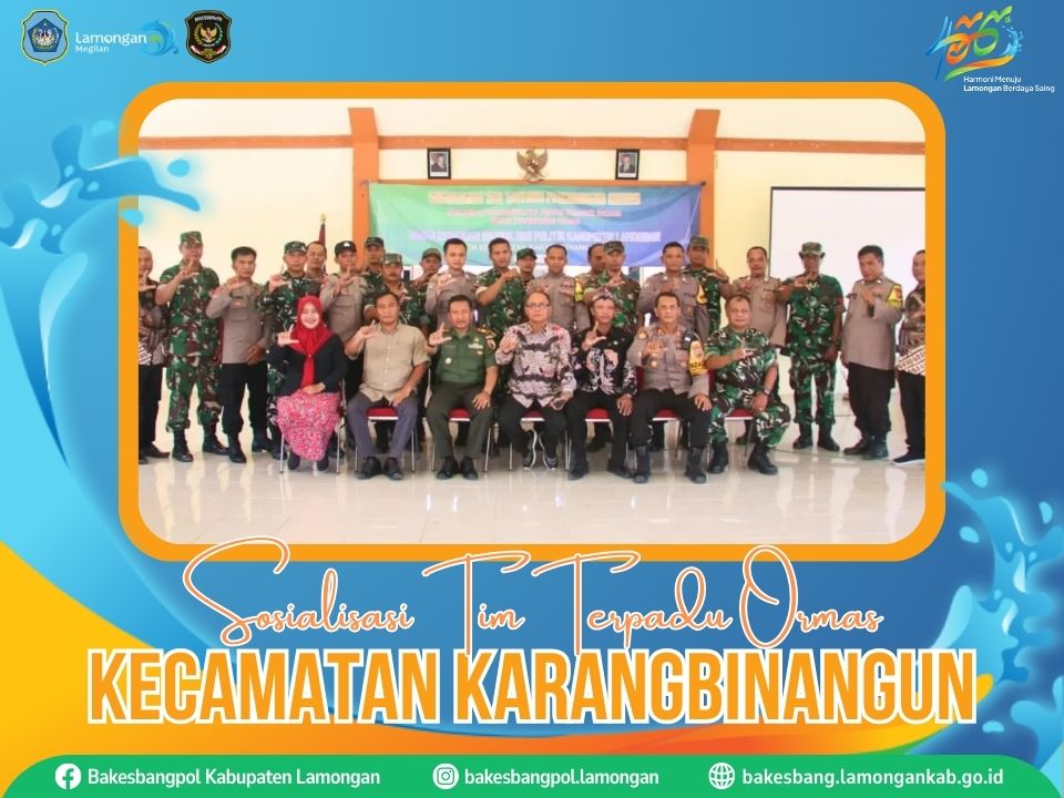 Foto: Sosialisasi Tim Terpadu Pengawasan Ormas di Kecamatan Karangbinangun