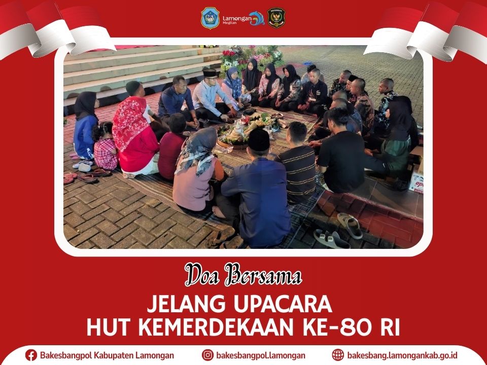 Foto: Tasyakuran dan Doa Bersama Jelang Upacara HUT ke-80 Kemerdekaan RI