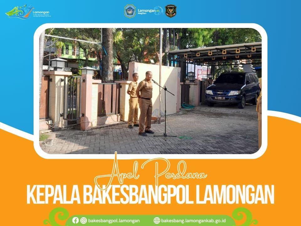 Foto: Kepala Bakesbangpol Lamongan Pimpin Apel Perdana, Ingatkan Kekompakan