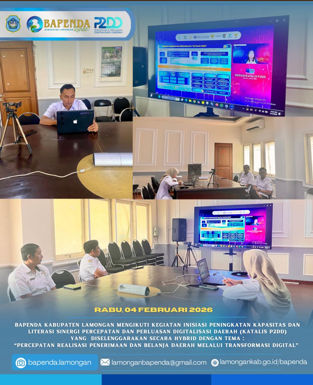 Foto: Inisiasi Peningkatan Kapasitas dan Literasi Sinergi Percepatan dan Perluasan Digitalisasi Daerah (KATALIS P2DD)