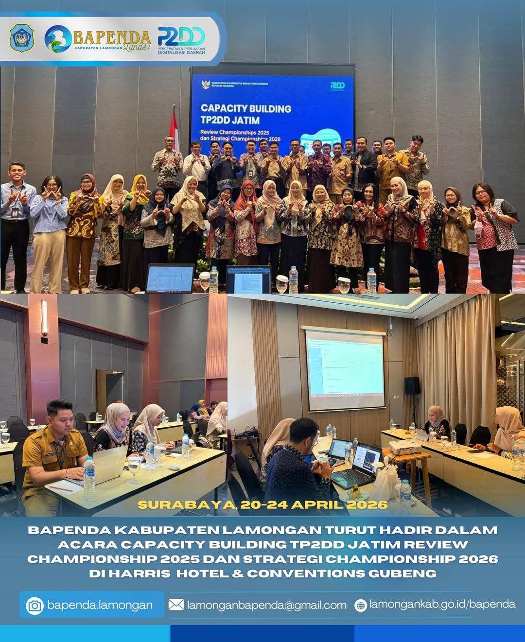 Foto: Capacity Building untuk Menyusun Championship 2026 Tim Percepatan dan Perluasan Digitalisasi Daerah (TP2DD) Jawa Timur