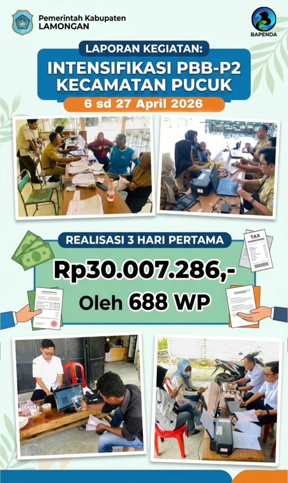 Foto: INTENSIFIKASI PBB-P2 DI KECAMATAN PUCUK