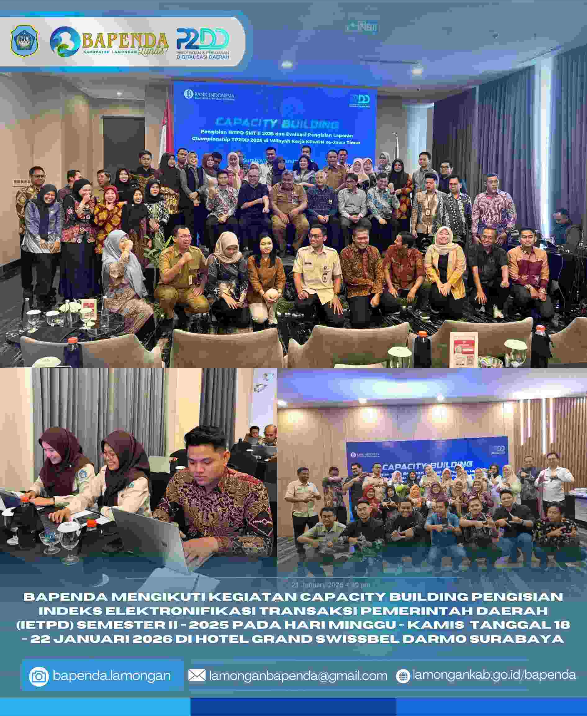 Foto: Capacity Building Pengisian Indeks Elektronifikasi Transaksi Pemerintah Daerah (IETPD) Semester II - 2025