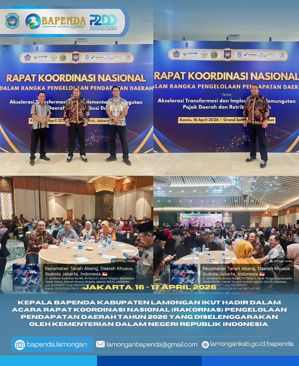 Foto: Rapat Koordinasi Nasional (Rakornas) Pengelolaan Pendapatan Daerah Tahun 2026 yang diselenggarakan oleh Kementerian Dalam Negeri Republik Indonesia