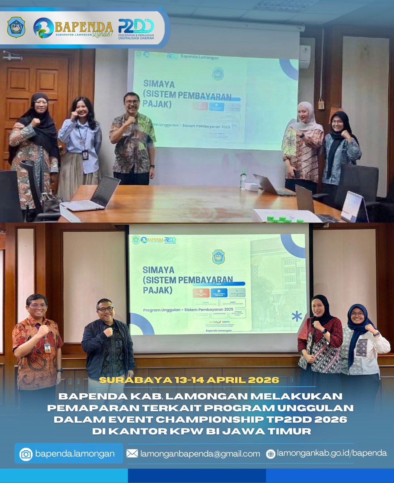 Foto: pemaparan program unggulan Sistem pembayaran pajak (SIMAYA) pada event Championship 2026