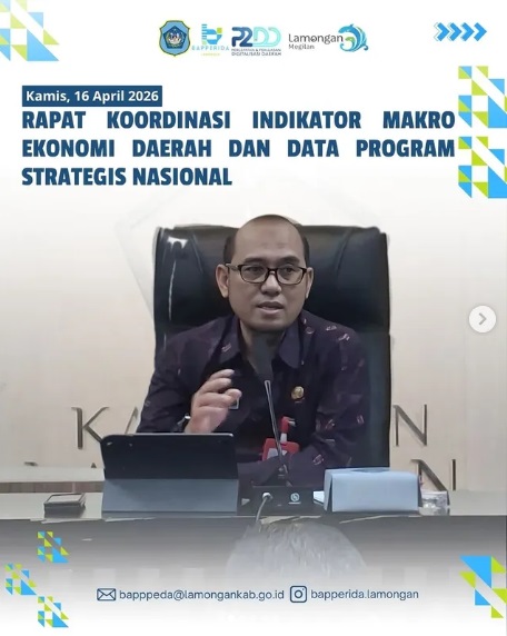 Foto: RAPAT KOORDINASI INDIKATOR MAKRO EKONOMI DAERAH DAN DATA PROGRAM STRATEGIS LAMONGAN