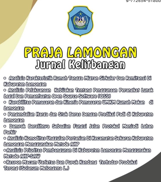 Foto: ANALISIS PRIORITAS PEMBANGUNAN DI KABUPATEN LAMONGAN MENGGUNAKAN METODE AHP-SAW