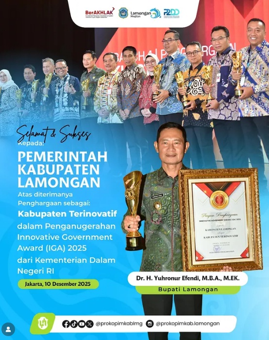 Foto: SIMAYA dan LASERKU Antar Lamongan Jadi Kabupaten Terinovatif