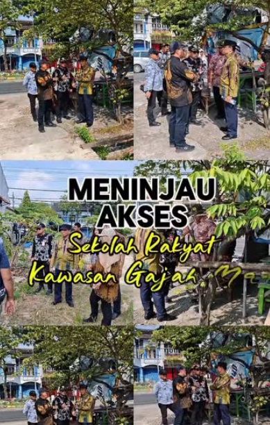 Foto: Kepala Bappelitbangda Dr. Sujarwo, S.T, M.M., mendampingi Bapak Sekda bersama dengan OPD terkait meninjau langsung akses menuju Sekolah Rakyat di kawasan Gajah Mada.