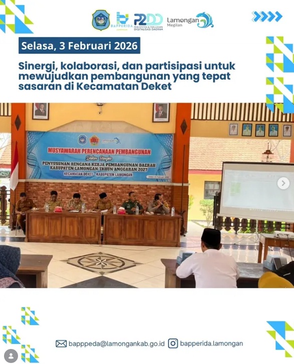 Foto: Musrenbang Penyusunan RKPD Tahun 2027 Kecamatan Deket
