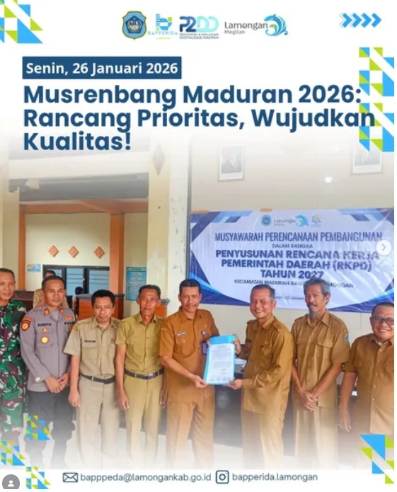 Foto: Musrenbang Penyusunan RKPD Tahun 2027 Kecamatan Maduran