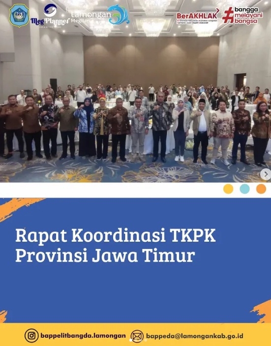 Foto: Rakor TKPK Provinsi Jawa Timur Pada hari Rabu tanggal 26 November 2025