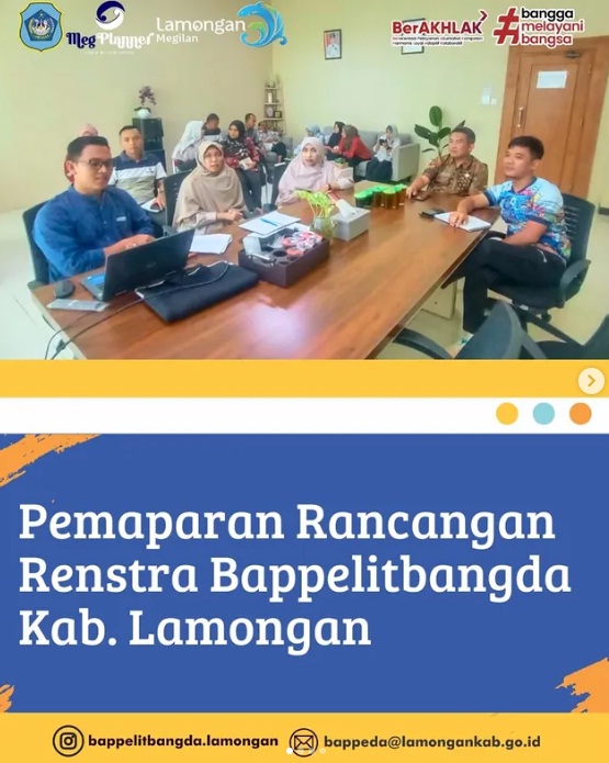 Pemaparan Rancangan Resntra Bappelitbangda Kab. Lamongan