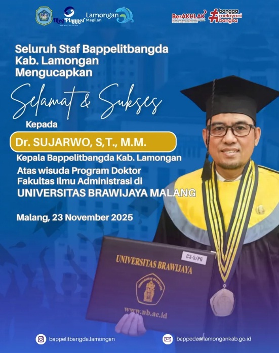 Foto: Selamat & Sukses kepada Dr. Sujarwo S.T., M.M.