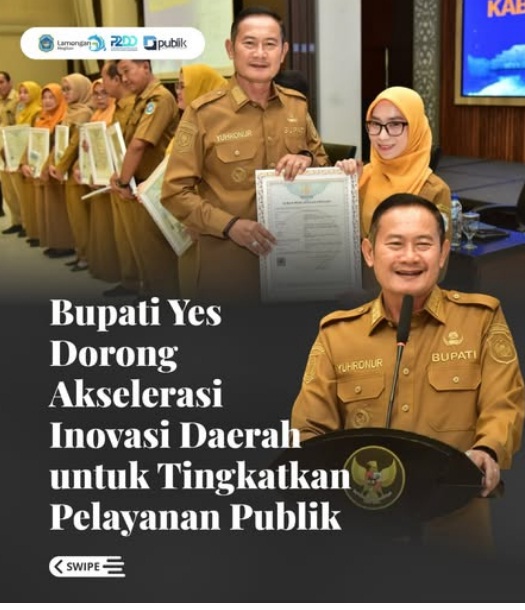 Foto: Bupati Yes Dorong Akselerasi Inovasi Daerah untuk Tingkatkan Pelayanan Publik
