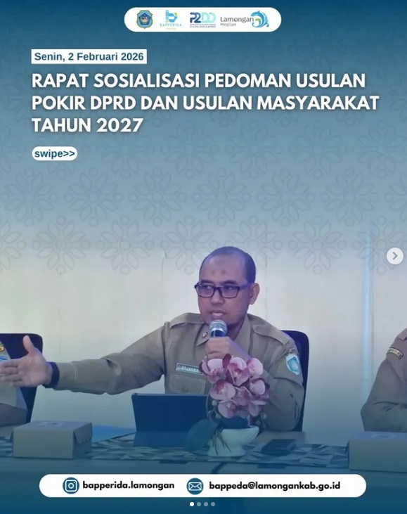 Foto: Rapat Sosialisasi Pedoman Usulan Pokir DPRD dan Usulan Masyarakat Tahun 2027