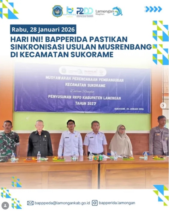Foto: Musrenbang Penyusunan RKPD Tahun 2027 Kecamatan Sukorame