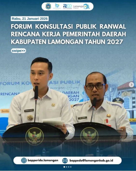 Foto: Forum Konsultasi Publik Ranwal RKPD Kab. Lamongan