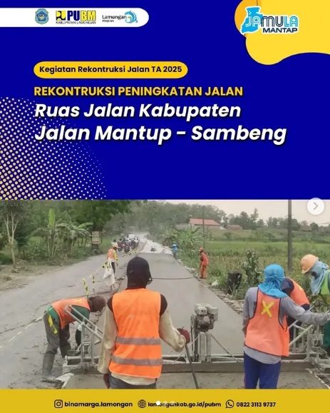 Foto: REKONTRUKSI PENINGKATAN JALAN RUAS JALAN KABUPATEN, JALAN MANTUP-SAMBENG