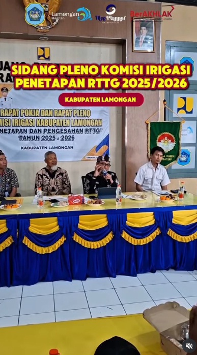 Foto: SIDANG PLENO KOMISI IRIGASI KABUPATEN LAMONGAN 2025