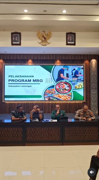 Foto: Rapat Evaluasi Pelaksaan Proram MBG Kabupaten Lamongan