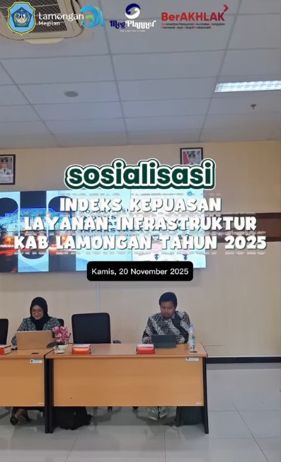 Foto: Indeks Kepuasan Layanan Infrastruktur (IKLI) Kabupaten Lamongan Tahun 2025