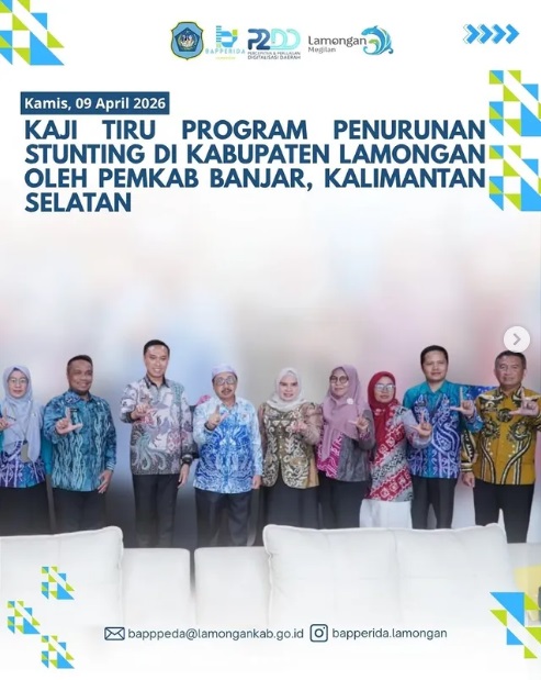 Foto: KAJI TIRU PROGRAM PENURUNAN STANTING DI KABUPATEN LAMONGAN OLEH PEMKAB BANJAR, KALIMANTAN SELATAN