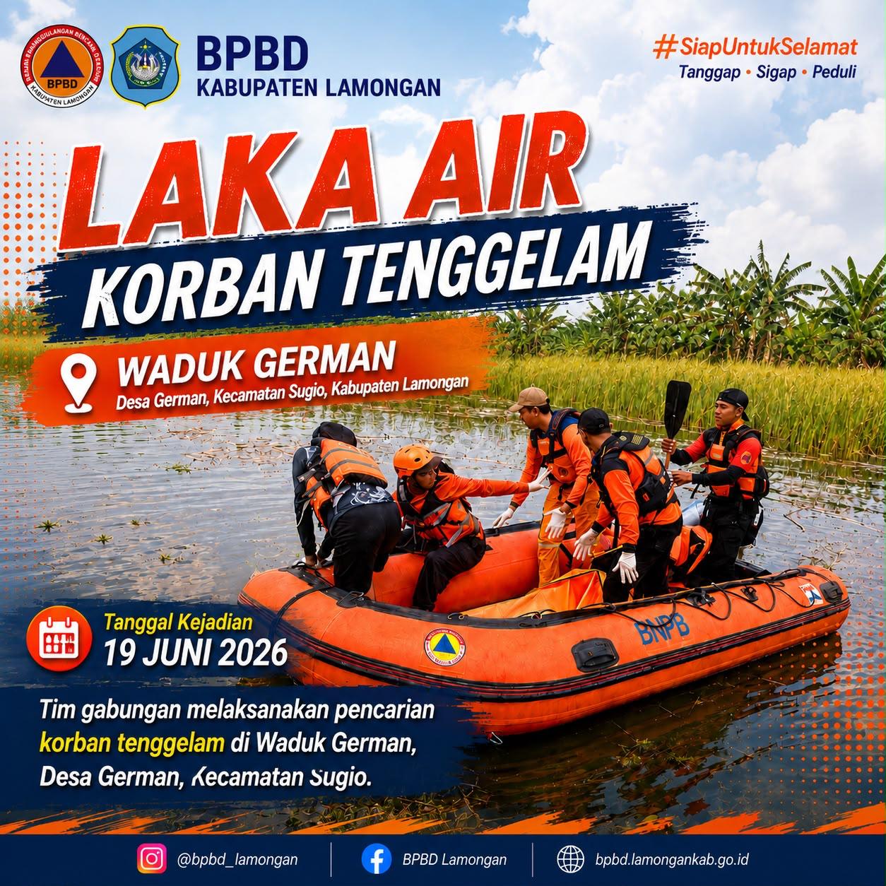 Foto: LAKA AIR KORBAN TENGGELAM WADUK GERMAN