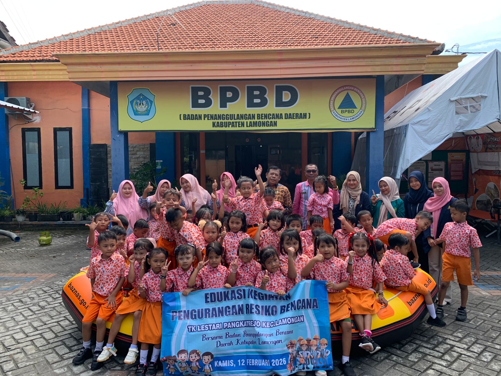 Foto: Pembentukan Satuan Pendidikan Aman Bencana (SPAB) TK Lestari Pangkatrejo Lamongan