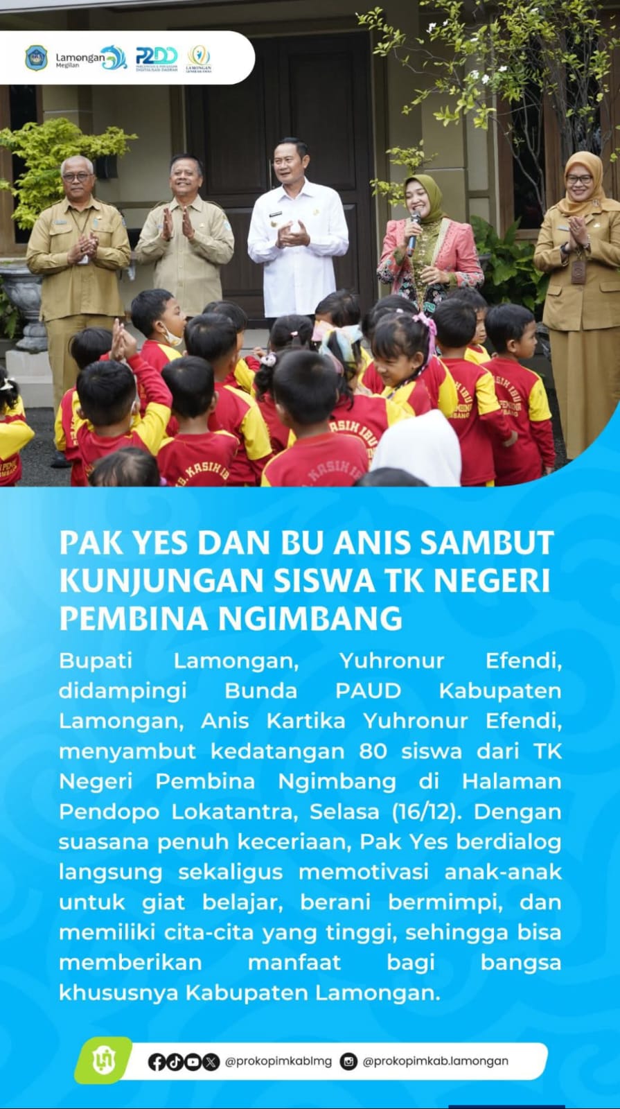 Foto: PAK YES DAN BU ANIS KUNJUNGI TK NGIMBANG