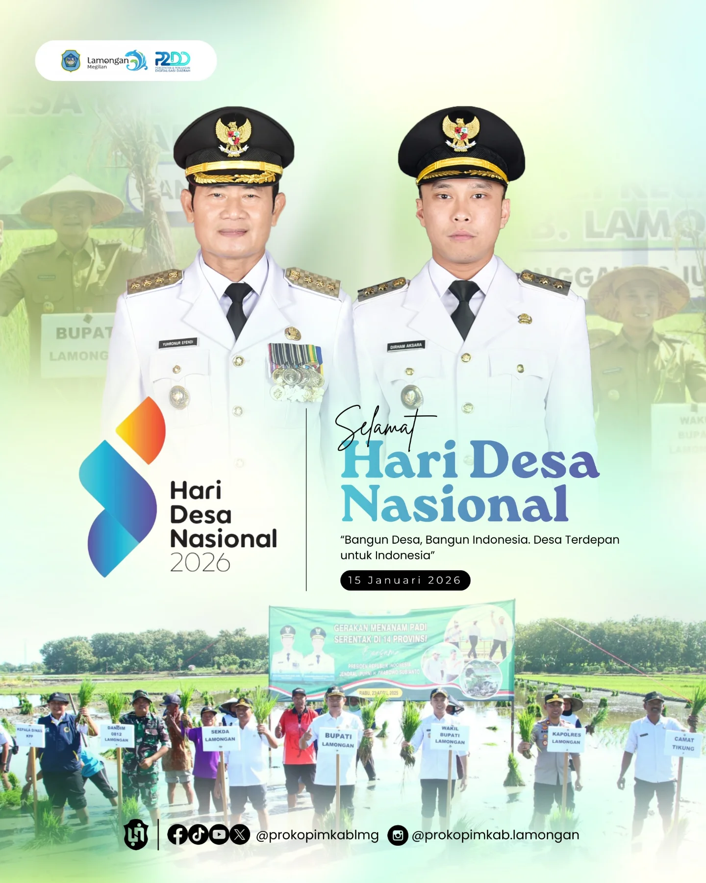Foto: SELAMAT HARI DESA 2026 , BUPATI DAN WAKIL BUPATI