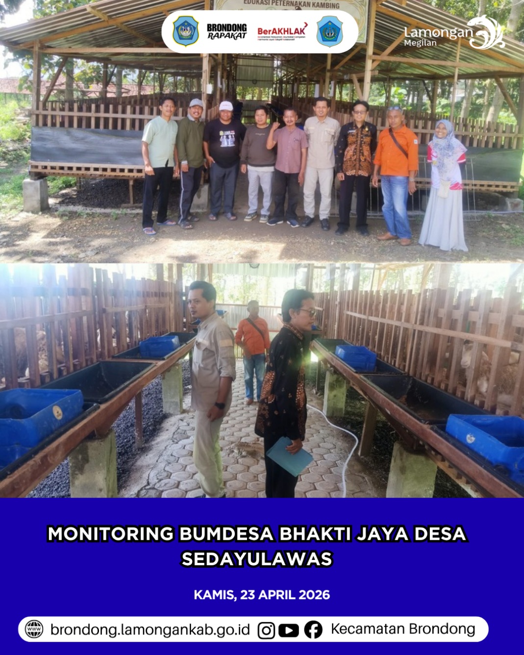 Foto: MONITORING UNIT KETAHANAN PANGAN BUMDESA BHAKTI JAYA DESA SEDAYULAWAS OLEH PEMERINTAH KECAMATAN BRONDONG