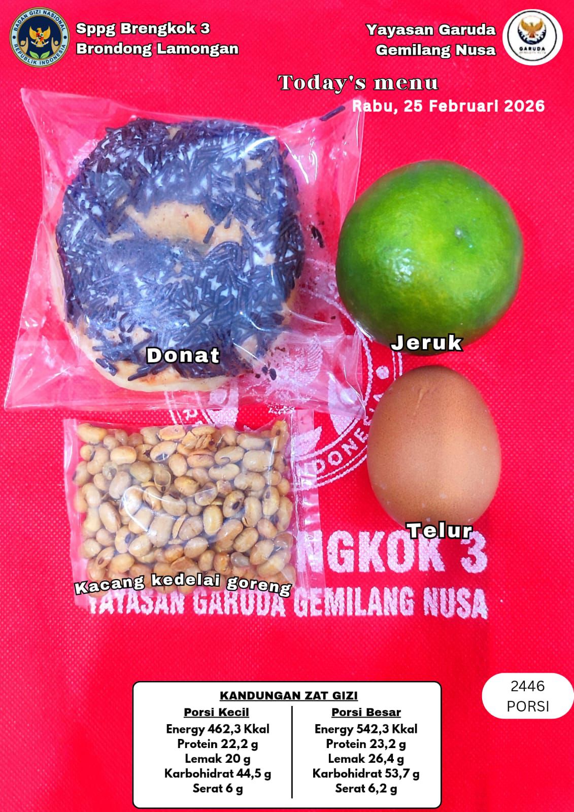 Foto: SPPG DUSUN PAMBON, DESA BRENGKOK YAYASAN GARUDA GEMILANG NUSA