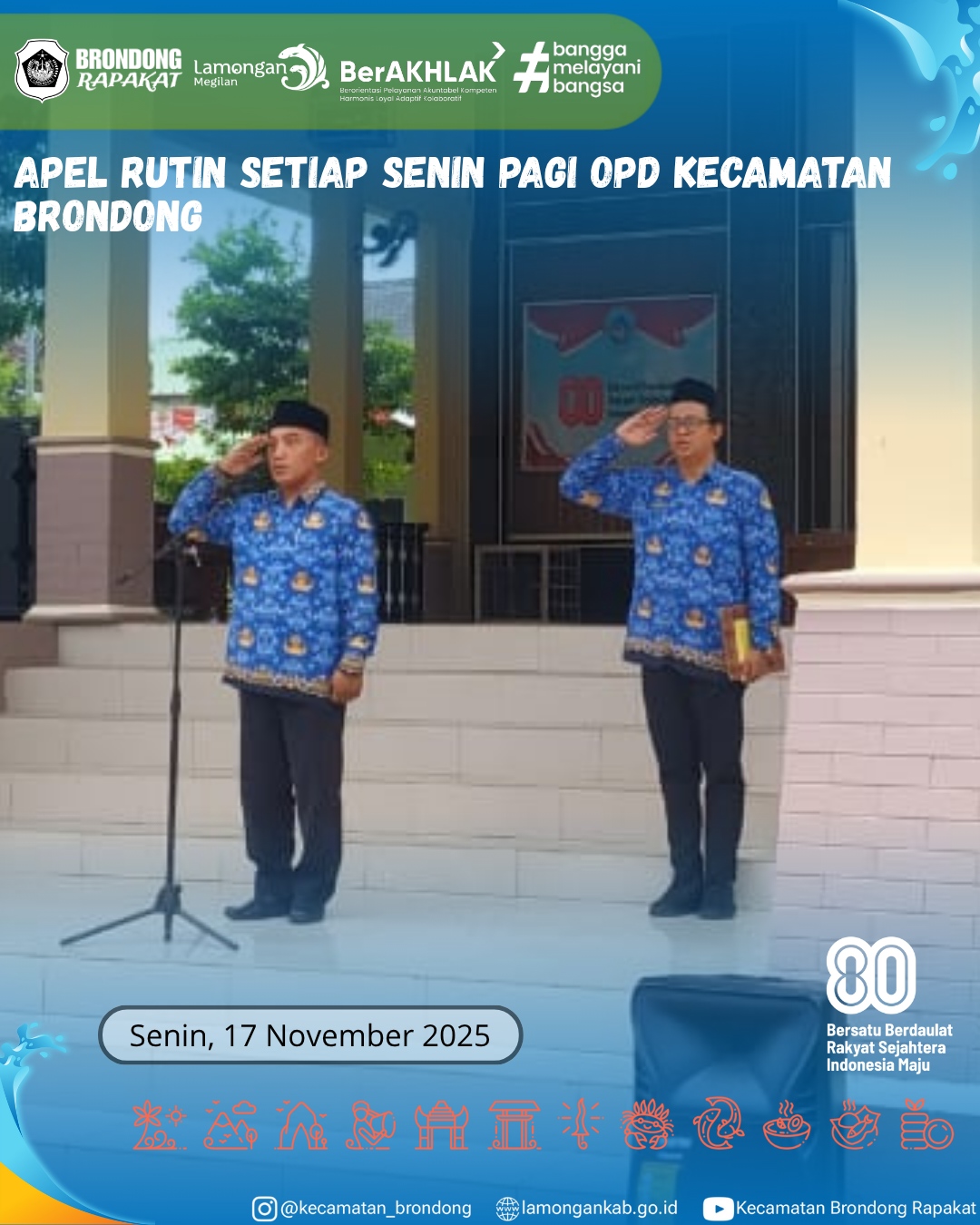 Foto: APEL RUTIN OPD KECAMATAN BRONDONG SENIN, 17 NOVEMBER 2025
