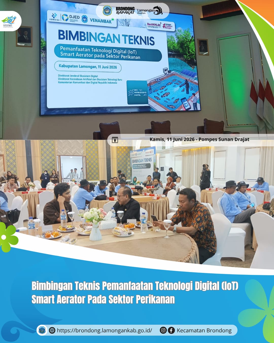Foto: BIMBINGAN TEKNIS PEMANFAATAN TEKNOLOGI DIGITAL SMART AERATOR PADA SEKTOR PERIKANAN DI KECAMATAN BRONDONG