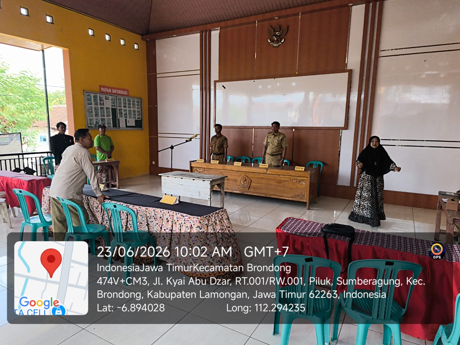 Foto: GLADI BERSIH PERSIAPAN PELANTIKAN PERANGKAT DESA SUMBERAGUNG KASI KESEJAHTERAAN