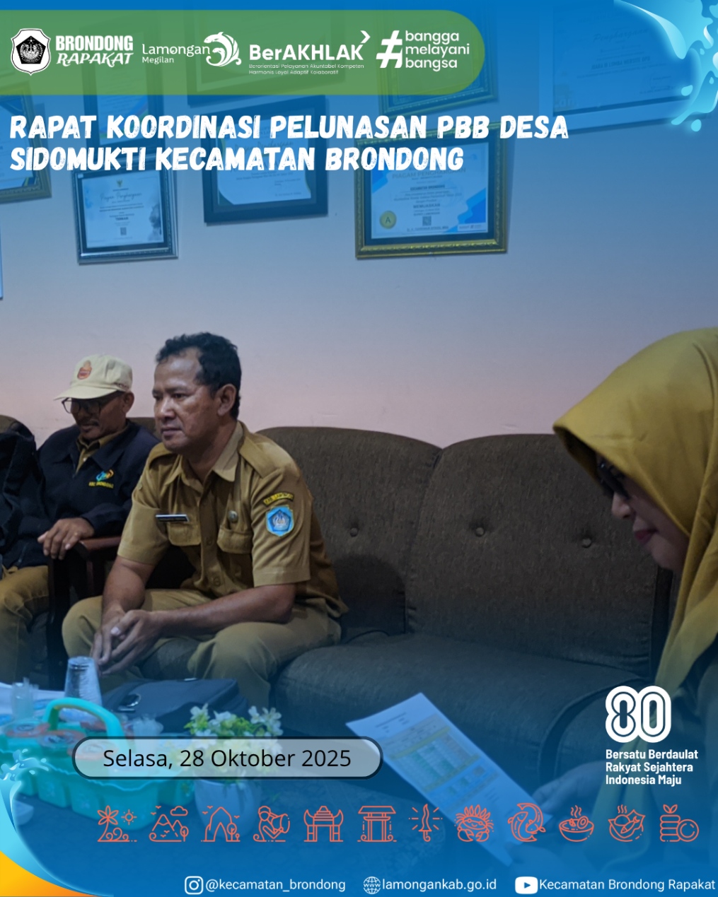 Foto: RAPAT KOORDINASI PELUNASAN PBB DESA SIDOMUKTI KECAMATAN BRONDONG