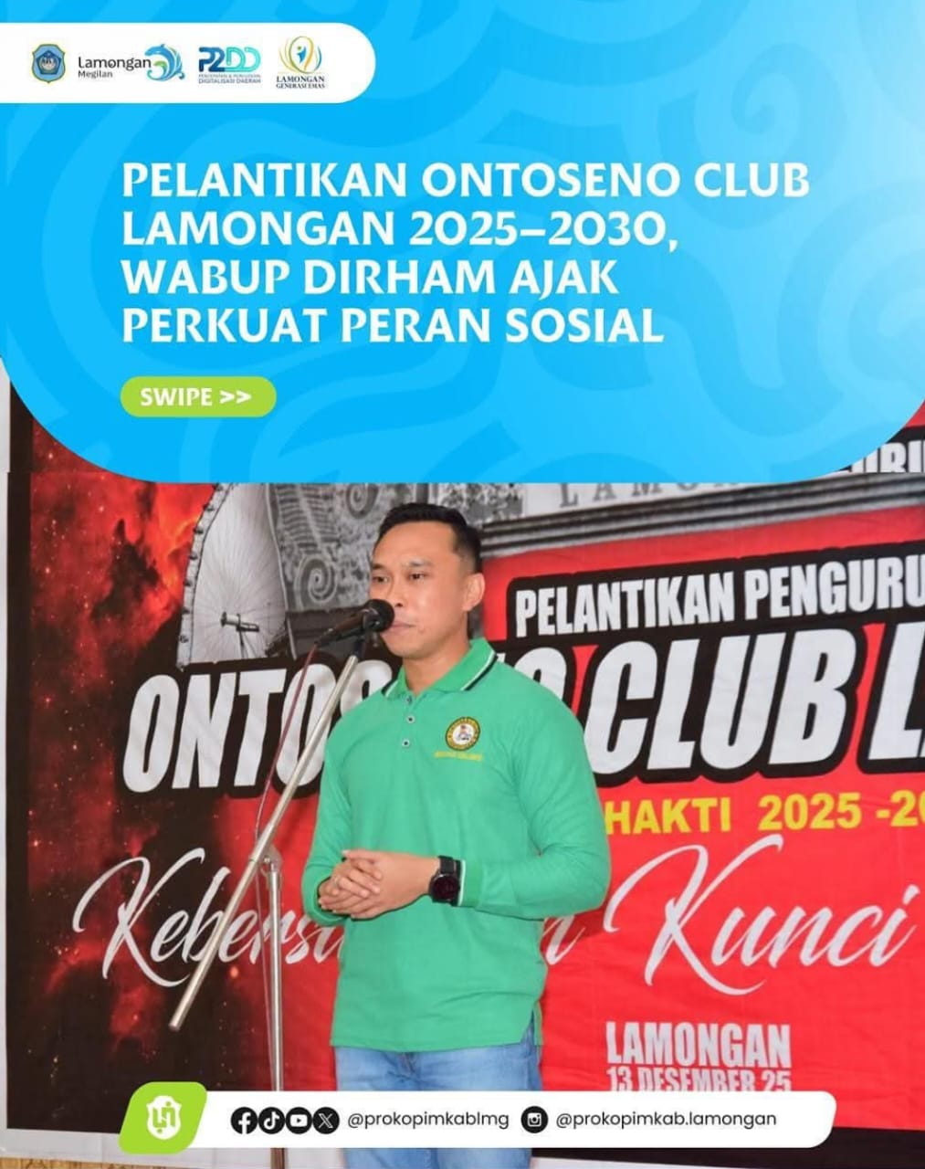 Foto: ONTOSENO CLUB DAN WABUP DIRHAM